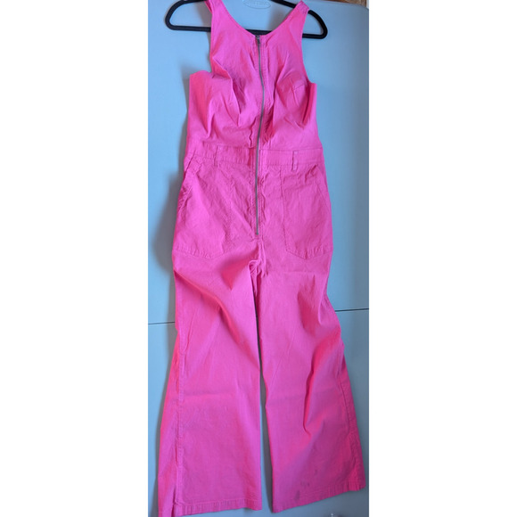 NWD Anthropologie Maeve The Naomi Workwear Jumpsuit Size 14 Pink $MD451 - Picture 2 of 11